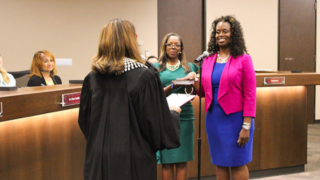  Addie Heyliger being sworn in